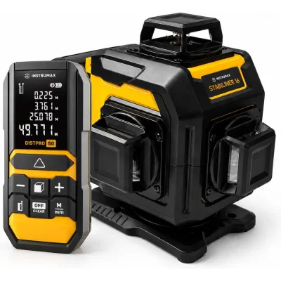 Комплект лазерный уровень INSTRUMAX STABILINER 16 WORK SET + Лазерный дальномер DISTPRO 50 IM0265