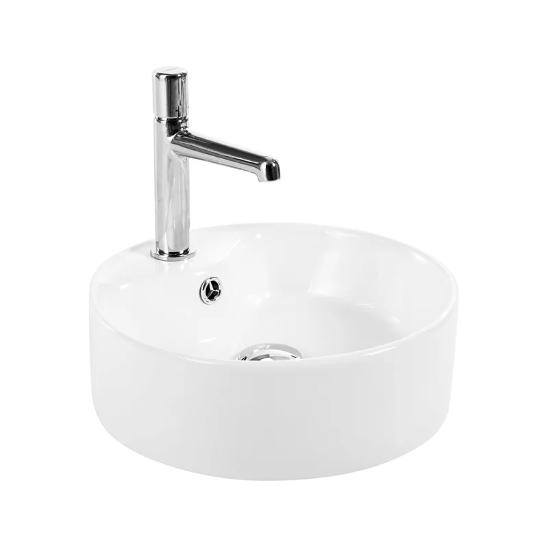 Керамическая накладная раковина BelBagno круглая BB1400