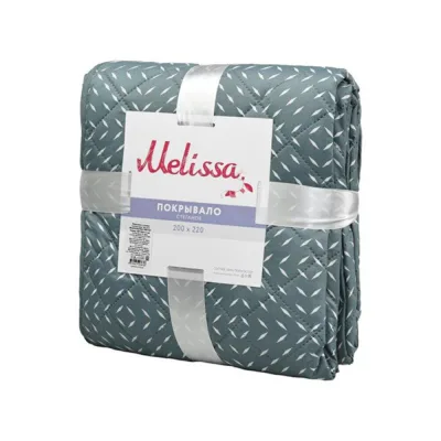Покрывало 200х220 см Melissa Ромб двустороннее стеганое полынь (509174/2)