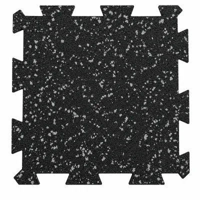 Плитка модульная резиновая Uniroll Микс 15 серая 250х250х6 мм 1 кв.м (16 шт.)