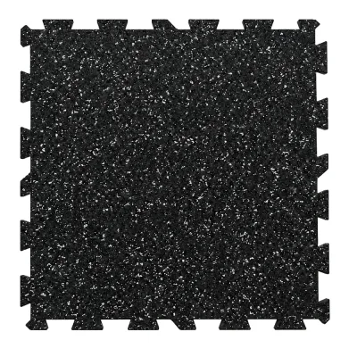 Плитка модульная резиновая Uniroll Микс 15 серая 500х500х6 мм 1 кв.м (4 шт.)
