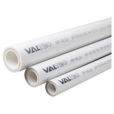 Труба Valtec PP-ALUX, арм. алюминием, PN 25, 50 MM белый (4м) VTp.700.AL25.50