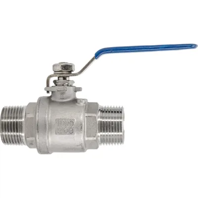 Кран шаровый NEWKEY муфтовый двусоставной НР/НР нержавеющий 2PC AISI304 DN32 1-1/4 PN63 NK-BMML32/4