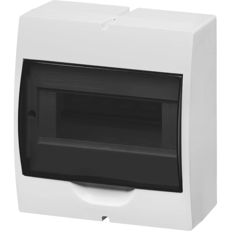 Щит TDM ELECTRIC ЩРН-П-8 модулей, навесной, пластик, белый, дымчатая дверца, без шин, IP41 SQ0901-0072