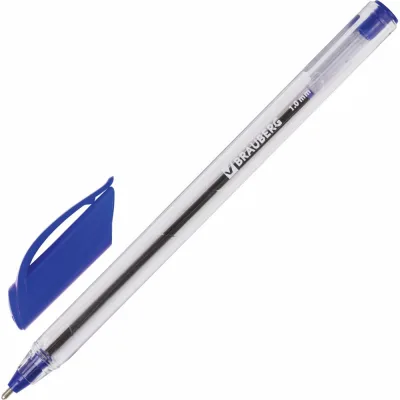 Ручка 12 шт в упаковке BRAUBERG шариковая масляная Extra Glide СИНЯЯ трехгранная узел 1мм линия 05мм  141700