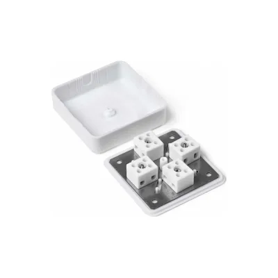 Коробка монтажная огнестойкая пластиковая ПТК Пожтехкабель КМОП IP31 (8к х 2,5мм2) 75х75х28 072-013