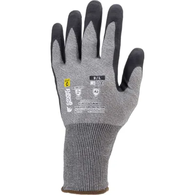 Перчатки COVERGUARD EUROCUT N303 серые с черным 5450564041141