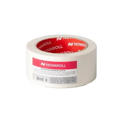 Малярная лента NOVAROLL 48 мм х 25 м, белая, инд. уп. 0115-155X