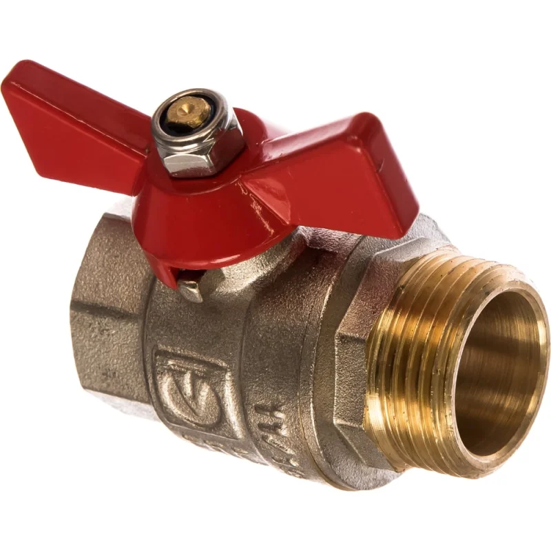 Кран шаровой Valtec Base рукоятка бабочка 1" вн.-нар. Vt.218.n.06