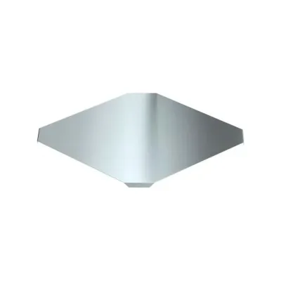 Крышка крестовой секции OBO Bettermann DFK 400 FS RU, для листовых лотков, B=400 мм, сталь, конвейерный цинк 7128758