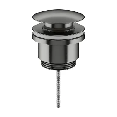 Донный клапан универсальный Ceramicanova Click-Clack латунь, вороненая сталь PVD 70003GG
