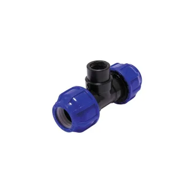 Тройник ПНД с внутренней резьбой ПоливНаДаче 32x1x32 PND-TR-32-1