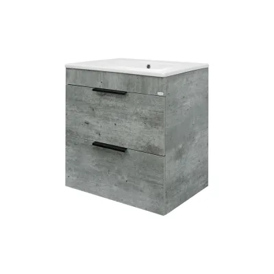 Тумба Doratiz Родос 60 подвесная, метрополитан грей, под умывальник quadro 60 9908.180