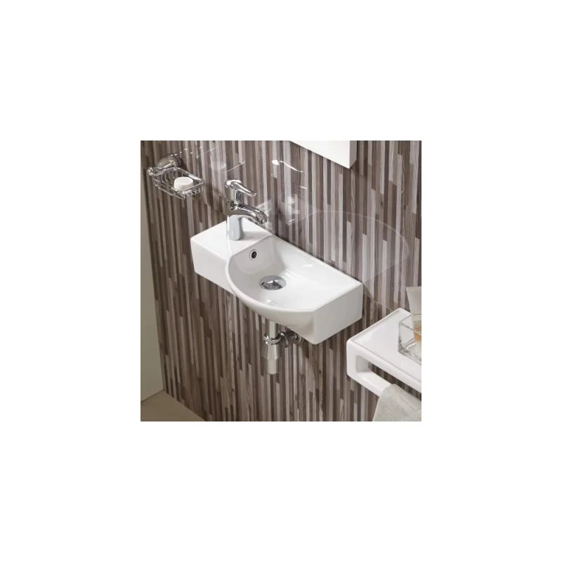 Раковина подвесная Weltwasser WW AISBACH 7950 GL-WT L глянцевая белая, 505x235x125 мм 10000008692