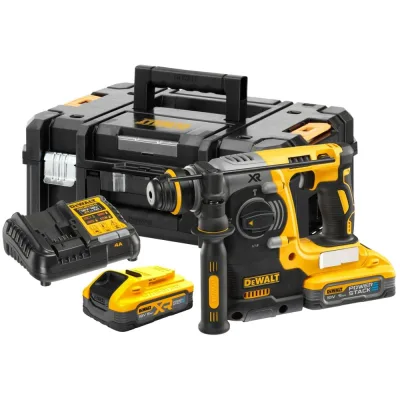 Аккумуляторный перфоратор Dewalt (DCH273H2T, 18 В, 2.1 Дж, 4600 уд/мин, с 2 АКБ 5 Ач и ЗУ, в кейсе TSTAK), DCH273H2T-QW