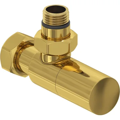 Вентиль Сунержа угловой цилиндр (G 1/2" НР х G 3/4" НГ) Золото03-1400-1234