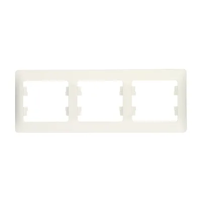Рамка Systeme Electric Glossa трехместная белая (GSL000103)
