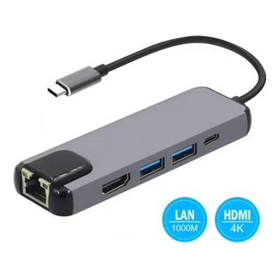 Док станция KS-is USB-C 5 в 1 KS-561