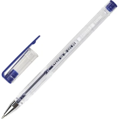 Гелевая ручка Staff basic gp-789, синяя, комплект 50 штук, линия письма 0,35 мм 880415