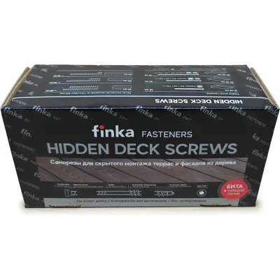Саморезы Finka Hidden Deck Screws A2 75 mm (1750 шт) 751750A2HS