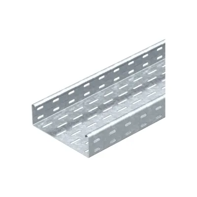 Листовой кабельный лоток OBO Bettermann SKS 640 FS, 60х400х3000 мм, S=1,5 мм, перфорированный, сталь, конвейерный цинк 6056407
