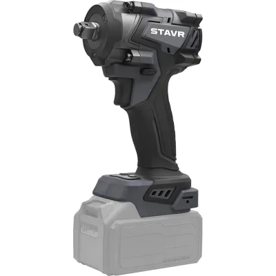 Гайковёрт ударный аккумуляторный Ставр 400Нм, 1/2, BL, 3 режима, автостоп, 18В, STAVR SWI 18BL-400V (без АКБ и ЗУ), 9022300110