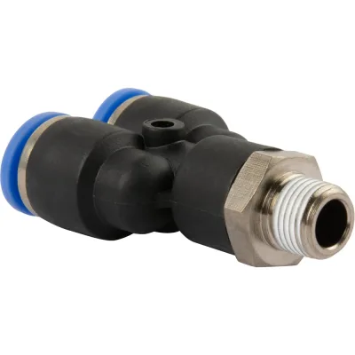 Фитинг цанговый Y-образный с наружной резьбой R3/8 Harrison HRS-PWT1203/1