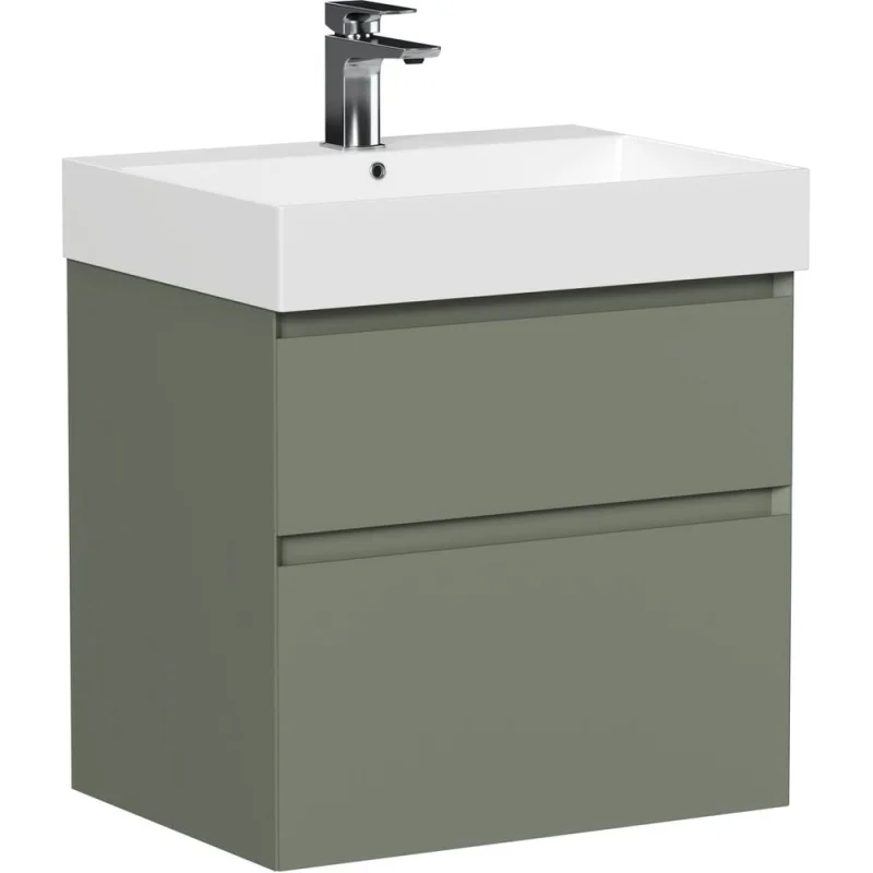 Тумба ALLEN BRAU 1.210024.CGM INFINITY 60, 2 ящика, олива матовый (346278) 00346278
