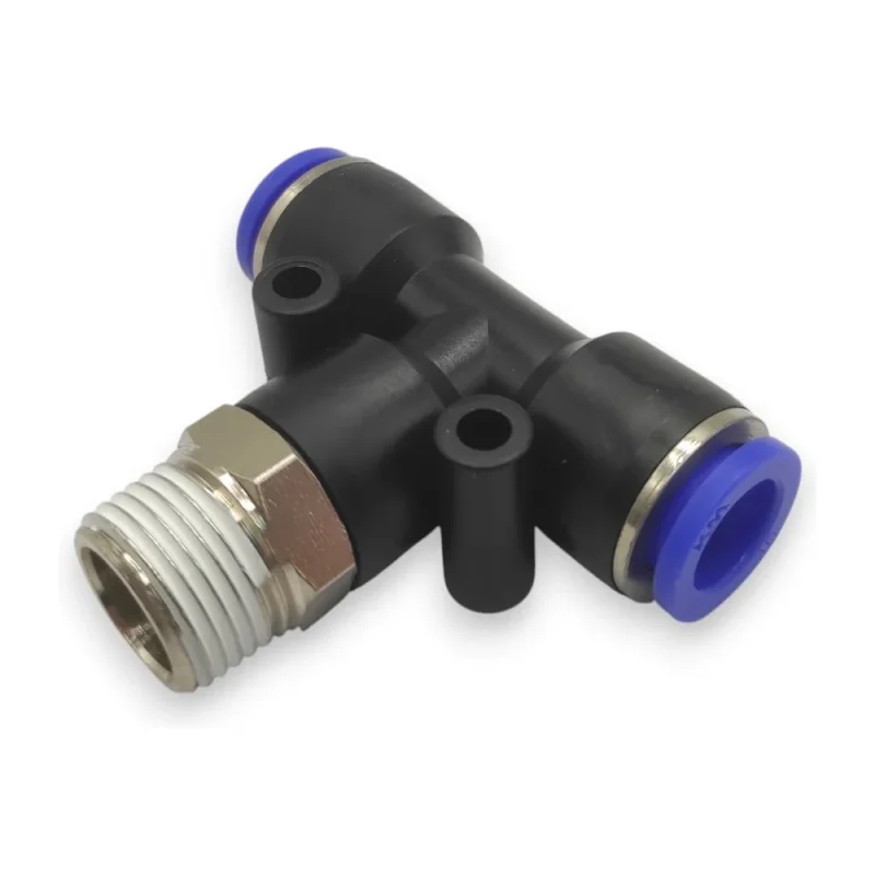 Фитинг-тройник Контактная Механика NPT1/8, трубка 5/16 (100 штук в упаковке) KZPB5/16-01N