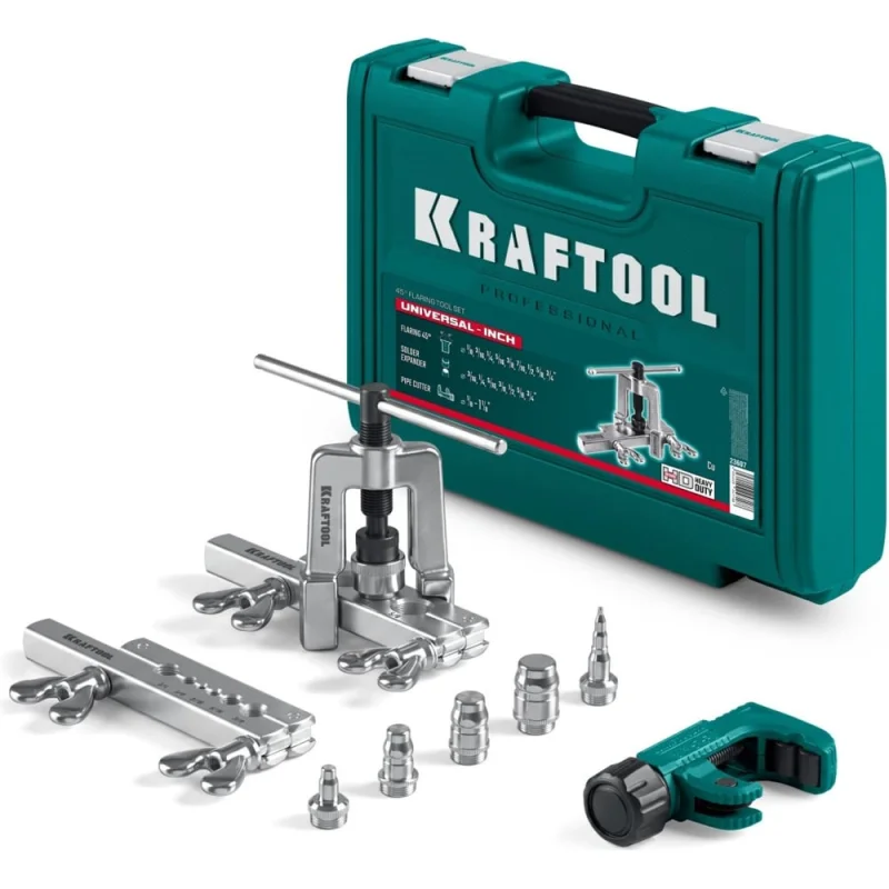 Набор для развальцовки и резки KRAFTOOL Universal-INCH 1/8 - 3/4 23607