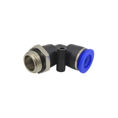 Фитинг цанговый угловой Контактная Механика NPT1/8, трубка 1/4 (100 штук в упаковке) KZPL1/4-01N