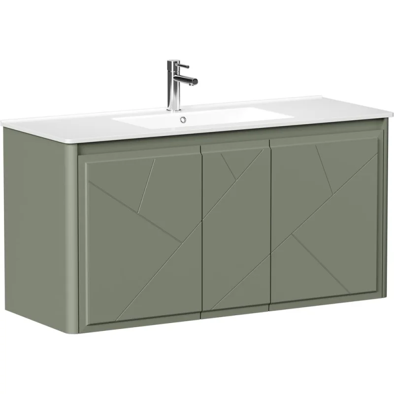 Тумба ALLEN BRAU 1.360004.CGM PARIS 120 с распашными фасадами, олива матовый (334347) 00334347