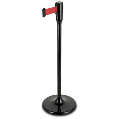 Стойка ограждения с лентой Rusbarrier 3м LINEBARRIER BLACK red