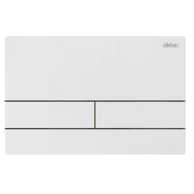 Кнопка смыва ABBER AC0128MW белая матовая