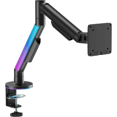 Кронштейн UNITEKI FMGT1126RGBGL GAMING LINE для монитора со струбциной и подсветкой RGB, с системой газлифт, диагональ 17-40 дюймов 4385