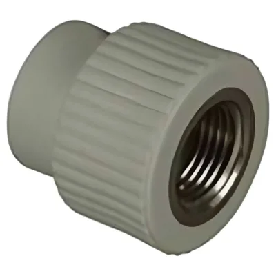 Муфта комбинированная TEBO PPR 32x1" ВР серый 031020410