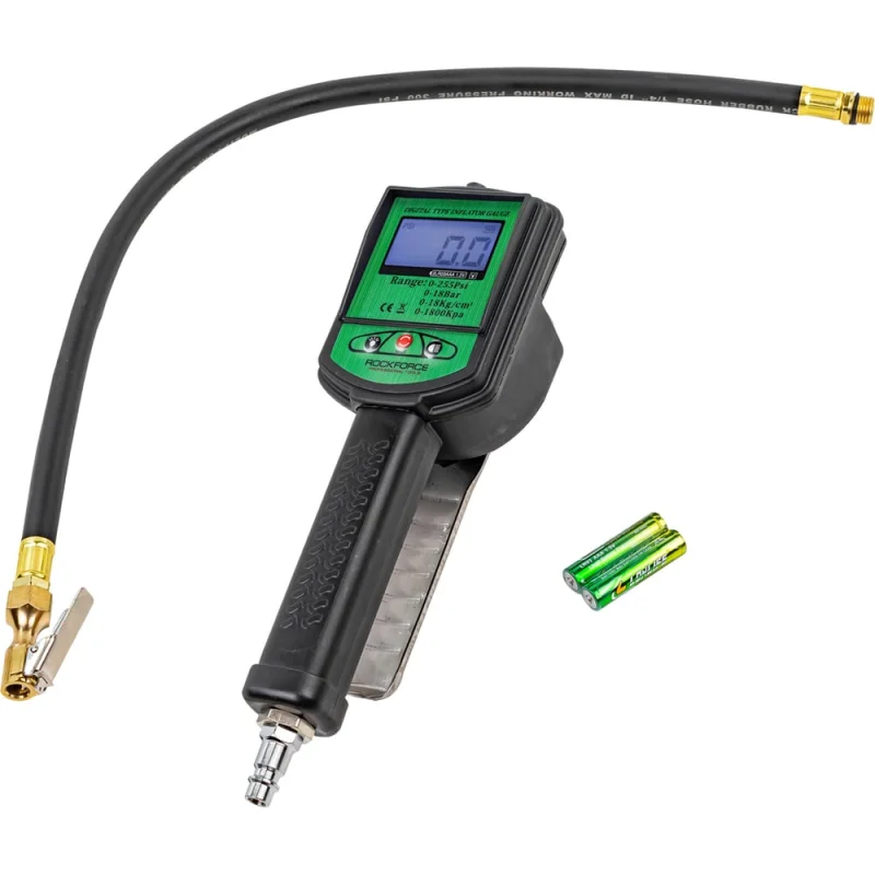 Пистолет для подкачки шин с цифровым манометром и шлангом Rockforce RF-23707(56275)