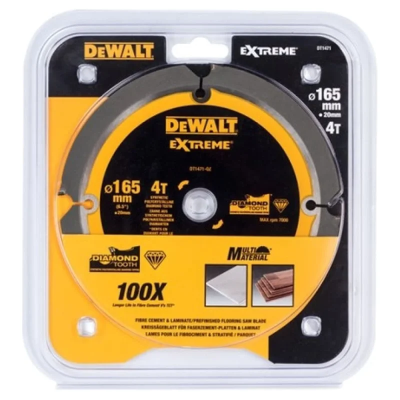 Универсальный пильный диск Dewalt DT1471, 165/20 мм DT1471-QZ