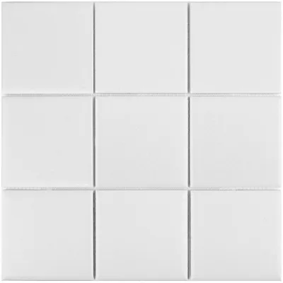 Мозаика Starmosaic Homework белая керамическая 300х300х6 мм матовая