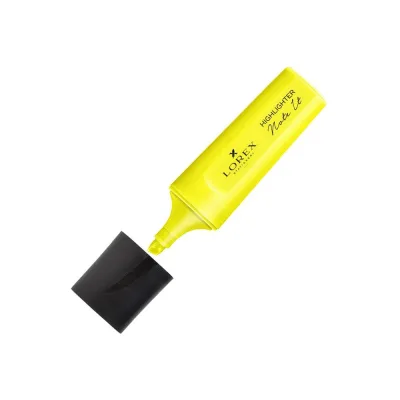 Текстовый маркер LOREX NOTE IT 1-5 мм желтый скошенный LXTMNI-Y