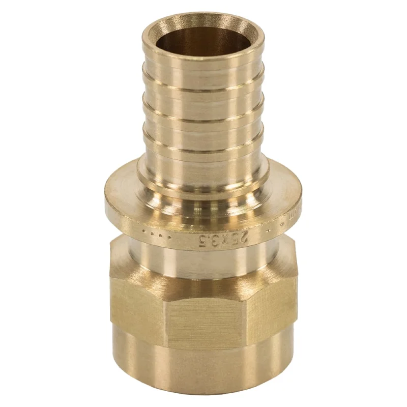 Муфта аксиальная Millennium 16×2,2 мм – 3/4" с внутренней резьбой для труб из сшитого полиэтилена PEX-A / PEX-B — латунный фитинг для систем водоснабжения и отопления MSPF1634