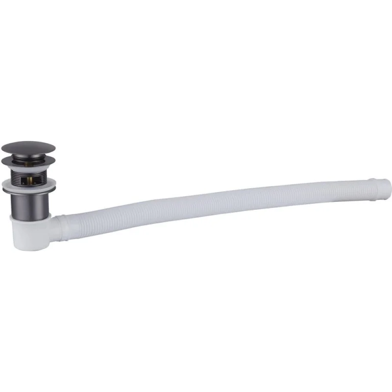 Слив-перелив BelBagno для BB03/BB09, оружейная сталь BB39-OVF-GM
