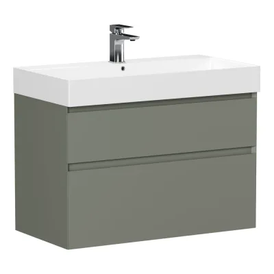Тумба ALLEN BRAU 1.210026.CGM INFINITY 85, 2 ящика, олива матовый (346292) 00346292