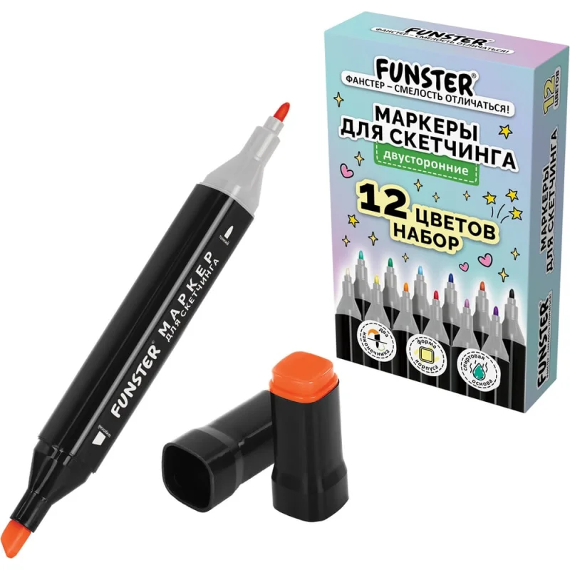 ΠΠ°ΡΠΊΠ΅ΡΡ Π΄Π»Ρ ΡΠΊΠ΅ΡΡΠΈΠ½Π³Π° Π΄Π²ΡΡΡΠΎΡΠΎΠ½Π½ΠΈΠ΅ FUNSTER 12 ΡΡ., Π±Π°Π·ΠΎΠ²ΡΠ΅ ΡΠ²Π΅ΡΠ° 152710