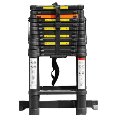 Телескопическая алюминиевая бытовая стремянка ROCKFORCE 4.1 м RF-UP410-2