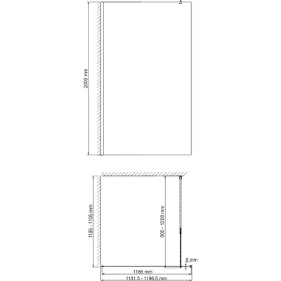 Душевое ограждение WasserKraft Рур (Rur) 30W40PG-TXG