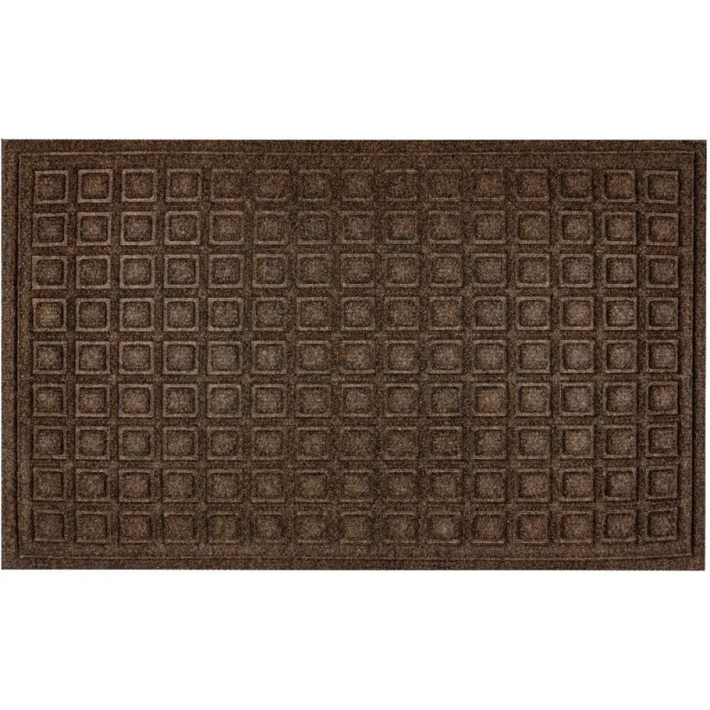 Коврик придверный Joy Home 45х76см, N6004 Плитка коричневая 12627