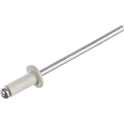Заклепка ОПМ ISO 15977 RAL 9003 тяговая, d3,2x6 Al/St с плоской головкой, 1000 шт. УТ000022275