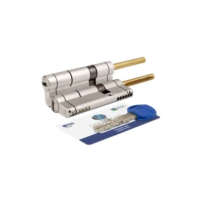 Цилиндровый механизм под вертушку (дл. шток) MOTTURA CP4P713101 102мм/66+10+26 мат.никель 39153