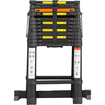 Телескопическая алюминиевая бытовая стремянка ROCKFORCE 3.8 м RF-UP380-2